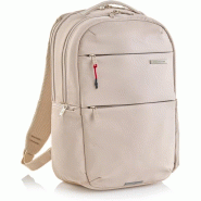 MIQUELRIUS Sac à dos Bag-To-Work, taille M double, pour ordinateur jusqu'à 16", en polyester beige - 8422593195642