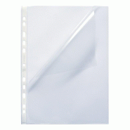 Oxford Boîte de 100 pochettes perforées, A4, en PP lisse 7/100e - 3045050130908