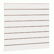 Panneau rainuré R15 L120xP120cm épaisseur 18mm - blanc mat