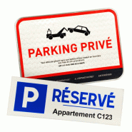 Plaque et panneau de stationnement et parking personnalisés - Ultra-personnalisables et Made in France Plaque et panneau de stationnement et parking personnalisés - Ultra-personnalisables et Made in France