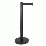 Poteau à sangle noir pour usage intérieur - 190243 Poteau à sangle noir pour usage intérieur - 190243