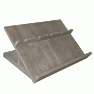 Présentoir 5 bouteilles incliné Héritage L50xP35xH27cm - pin vieilli