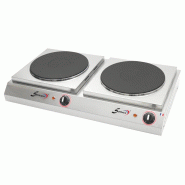 Réchaud électrique - 2 plaques - diamètre 220 mm alimentation - mon... - P27154S_0