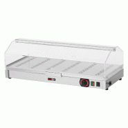 RedFox Vitrine chauffée 80×35 - inox 4950