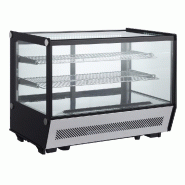Vitrine réfrigérée panoramique avec vitrage rectangulaire 160L CUISTANCE