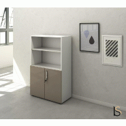 Armoire mi-haute mixte à portes battantes Luxury- Ofitres - Cachemire_0