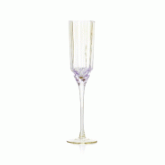 Bazar Bizar Flûte à champagne en verre 7.5x7.5x26.5 cm rose - Lot de 12 - rose verre CNKJ006Pi-MTR12