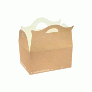 Boîte refermable jetable 20x14xh13 cm - 25 pièces - Ecobioshopping - 8032532913826
