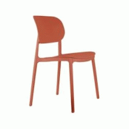 Chaise empilable colorée en polypropylène Cheer orange brûlée - Leitmotiv - 8714302744594 Chaise empilable colorée en polypropylène Cheer orange brûlée - Leitmotiv - 8714302744594