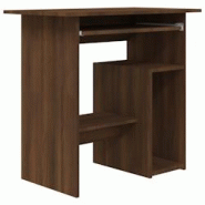 Helloshop26 - Bureau table poste de travail meuble d'ordinateur informatique étude chêne 80 x 45 x 74 cm bois d'ingénierie brun 02_0023624 - 300021 Helloshop26 - Bureau table poste de travail meuble d'ordinateur informatique étude chêne 80 x 45 x 74 cm bois d'ingénierie brun 02_0023624 - 300021
