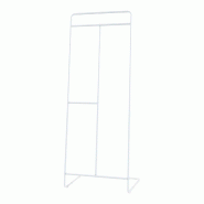 Helloshop26 - Portant à vêtements portemanteau porte-vêtements penderie dressing ouvert 166 x 63 x 48 cm acier blanc 03_0010299 - acier 3000225154912