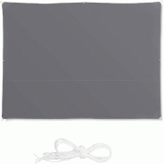 Helloshop26 - Voile d'ombrage rectangle 2 x 4 m gris 13_0002933_2 - gris inox 3000144108980