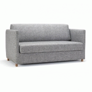 INNOVATION LIVING  CANAPÉ CONVERTIBLE OLAN COLORIS TWIWT GRANITE COUCHAGE 140 CM