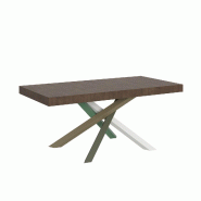 Itamoby Table Extensible 200/304X90 Cm Volantis Pieds Noyer Multicolore 4/A - marron VE200TAV4AALL-NC