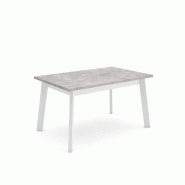 SKRAUT HOME Table à manger, 140, Pour 6 personnes, Pieds en bois, Ciment - gris Bois manufacturé 400_37