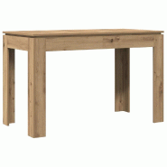VidaXL Table à manger chêne artisanal 120x60x76 cm bois d'ingénierie Modèle Boréal Signature Élite - 855903