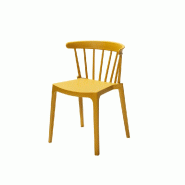 Windson - Chaise empilable en polypropylène jaune