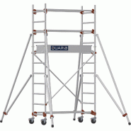 Échafaudage roulant aluminium AL 135 version standard - Hauteur de travail : 3,80 m - DUARIB - 613112 Échafaudage roulant aluminium AL 135 version standard - Hauteur de travail : 3,80 m - DUARIB - 613112