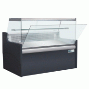 ACL Comptoir d'exposition noir - Vitrage droit - L2590 mm - P900mm - Froid Ventilé - VSA2500D.V1G