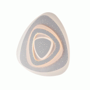 BeLight Stecy Plafonnier En Métal Blanc Et Acrylique Avec Led Intégrée En Deux Températures De Couleur H.5 D.50 Bl295-Pbc - blanc 8057724581454