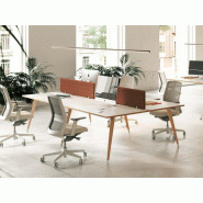 Bureau bench 4 personnes Cooper élégant et moderne Bureau bench 4 personnes Cooper élégant et moderne