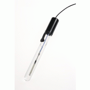 CHAUVIN ARNOUX - Electrode de référence pour argentimétrie BR43 - Corps en verre - Système sulfate mercureux - Jonction céramique - Diamètre 12x115 mm - Connectique S7