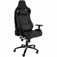 CLP Fauteuil de bureau Gamer Keren en véritable cuir Noir - noir cuir 314322 CLP Fauteuil de bureau Gamer Keren en véritable cuir Noir - noir cuir 314322