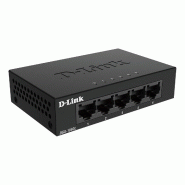 D-Link DGS-105GL Switch Gigabit 5 ports Light sans IGMP - noir DGS-105GL/E