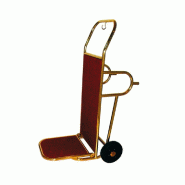 Diable porte valises luxe en laiton 120x58x83cm