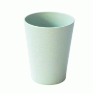 Ecolomique - 6Pcs - Phoenix gobelet réemployable recyclé vert d'eau Ø82mm H103mm 340ml - vert silicone ECO294RPCUP340