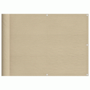 Écran de balcon beige 75x1000 cm 100% polyester oxford Modèle Soleil Delta - 4000174