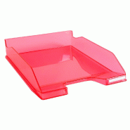Exacompta Lot de 6 Corbeille COMBO MIDI Linicolor framboise transparent brillant - matière synthétique 113254D