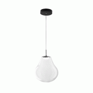 Fabas Luce Suspension Led Noa 14W 1510Lm, Température 2700K-4000K, Intensité Variable, Structure Métal Et Verre Borosilicate, Coloris Transparent M