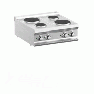 Fourneau professionnel a gaz 4 plaques rondes 2x1,5 kw et 2x2,6 kw ... - PPR77T