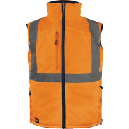 Gilet sans manche réversible hv orange/bleu marine ts - DELTA PLUS - fidj3hvorpt - 845407_0