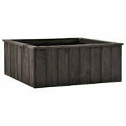 Helloshop26 - Jardinière lit surélevé plantes fleurs jardin 74 x 77 x 30 cm bois de pin massif gris foncé 02_0001267 - 3000076371537 Helloshop26 - Jardinière lit surélevé plantes fleurs jardin 74 x 77 x 30 cm bois de pin massif gris foncé 02_0001267 - 3000076371537