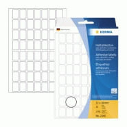 HERMA 1792 étiquettes blanches multi-usage, format 12 x 18 mm (32 feuilles 11x17 / cdt) - 2340