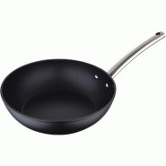 Masterpro Foodies - Wok en aluminium forgé Ø28x7,2cm - aluminium Q2531