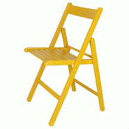 MUEBLEAR - Chaise modèle Bas jaune - jaune Bois massif MU170