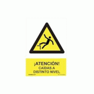 Panneau de danger "Attention chutes à différents niveaux" PVC 0,7 mm 30 x 40 cm Normallight - multicolore plastique 8422838128008 Panneau de danger "Attention chutes à différents niveaux" PVC 0,7 mm 30 x 40 cm Normallight - multicolore plastique 8422838128008