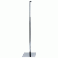Pied buste télescopique chromé - Fixation cou universelle - Hauteur ajustable jusqu'à 160 cm_0