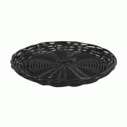 Plateau polypropylène rond noir Plastic Ø25 - NOIR Plateau polypropylène rond noir Plastic Ø25 - NOIR