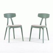 RATTATAN Lot de 2 chaises en polypropylène, coussin d’assise, robustes et légères pour cuisine, salle à manger, bar ou restaurant – Tosca – RATTATAN Lot de 2 chaises en polypropylène, coussin d’assise, robustes et légères pour cuisine, salle à manger, bar ou restaurant – Tosca –