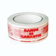 Ruban adhésif imprimé Bande de garantie - PP acrylique 48 mm x 100 m - carton de 36 rouleaux