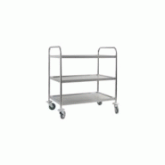 Stalgast Chariot de Service en Inox 2 à 3 Étagères Inox 3 étagères 661033 - 652217120585 Stalgast Chariot de Service en Inox 2 à 3 Étagères Inox 3 étagères 661033 - 652217120585