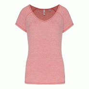 T-shirt de sport écoresponsable femme Marl Pink L 88% Polyester | 12% Elasthanne - L 3663639105019