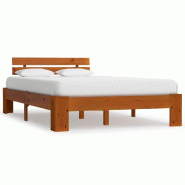 VidaXL Cadre de lit sans matelas marron miel 120x200 cm pin massif Modèle Lerlonis - 283180