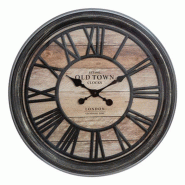 WellHome - Horloge décorative en relief en plastique Ø49x5cm - WH14148