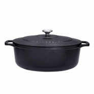CHASSEUR Cocotte Ovale En Fonte émaillée 27cm Noire Sublime puc472701 - noir 3244334727012