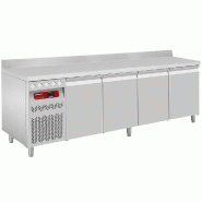 Desserte réfrigérée 4 portes avec dosseret 550 l positive groupe a ... - PDT224/P9AGX